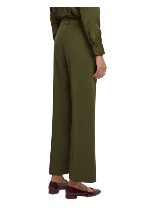 Pantalone dritto in tessuto stretch - VERDE Emme Marella | EFEBO006